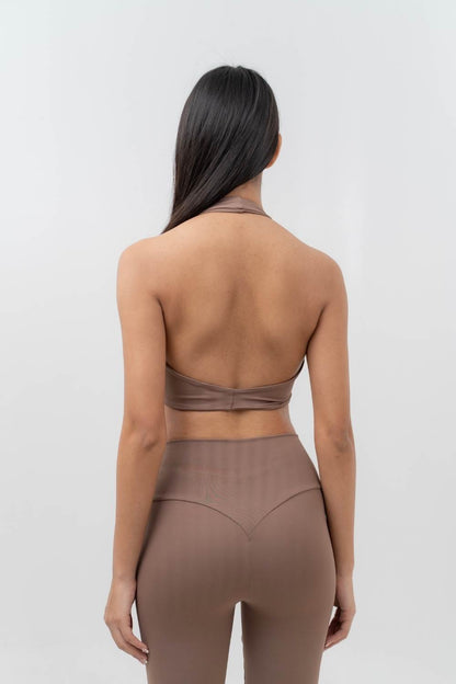 Set Leggings Pura y Top Perla cocoa