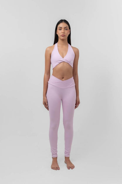 Set Leggings Pura y Top Perla rosa